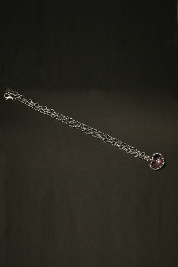 YVMIN ElectricGirl Heart Shape Crystal Pavé Handmade Chain Pendant 21606